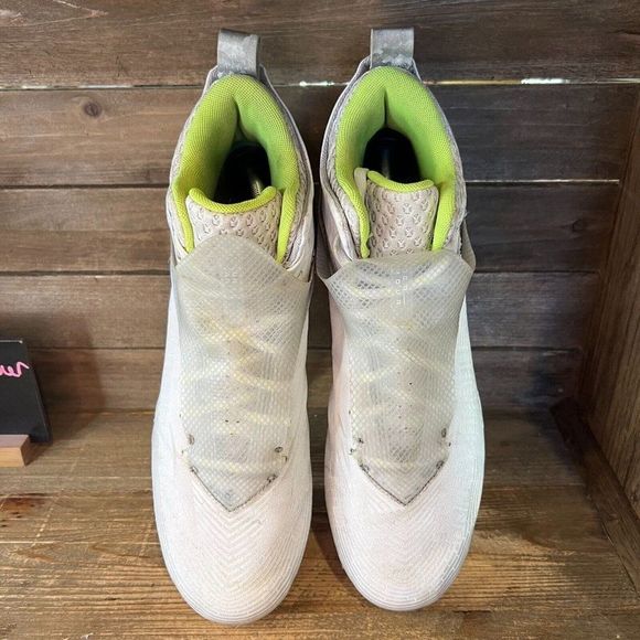 Mens Under Armour Highlight Hammer White Silver Football Cleats Shoes‎ Size 13 M main image 4